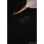 T-shirt Noir logo Gris Femme Maxton Design